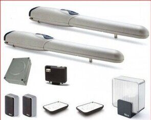 Nice WINGO5BDKCE Комплект автоматики для распашных ворот со створками шириной до 3,5 метров и массой до 500 кг.