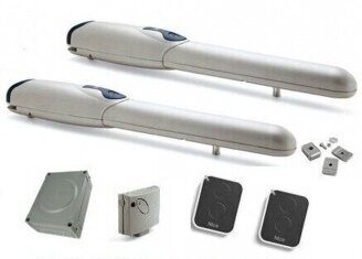 Nice WINGO5BDKCE base Комплект автоматики для распашных ворот со створками шириной до 3,5 метров и массой до 500 кг.